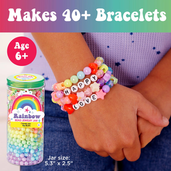 Creativity for Kids: Rainbow Bead Jewelry Jar - Age 6+