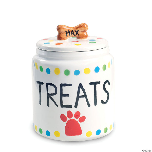 Paint Your Own Porcelain Dog Treat Jar - Ages 8+