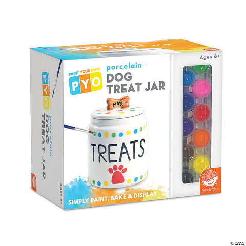 Paint Your Own Porcelain Dog Treat Jar - Ages 8+