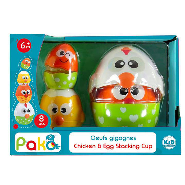 Pako: Chicken & Egg Stacking Cups - Ages 6m+