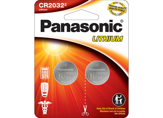 Batteries: Lithium CR2032 - 2 Pack