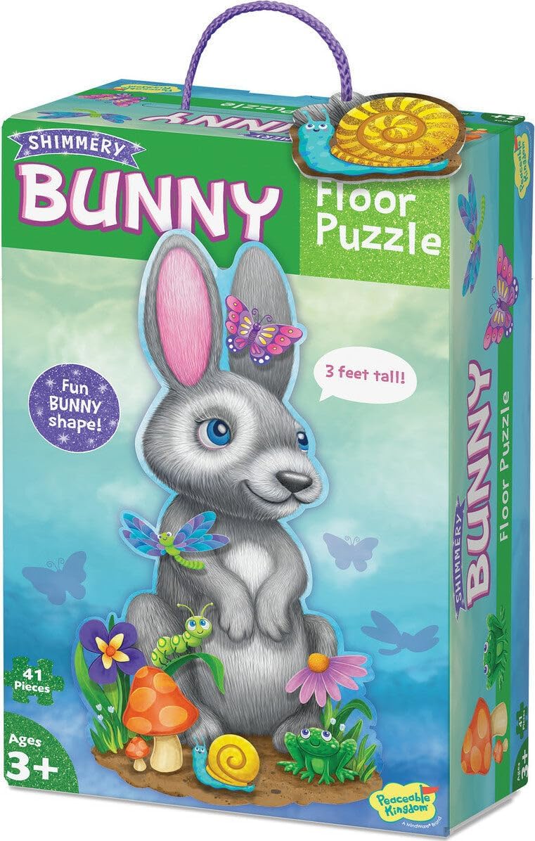 Floor Puzzle 41 Pieces: Shimmery Bunny - Ages 3+