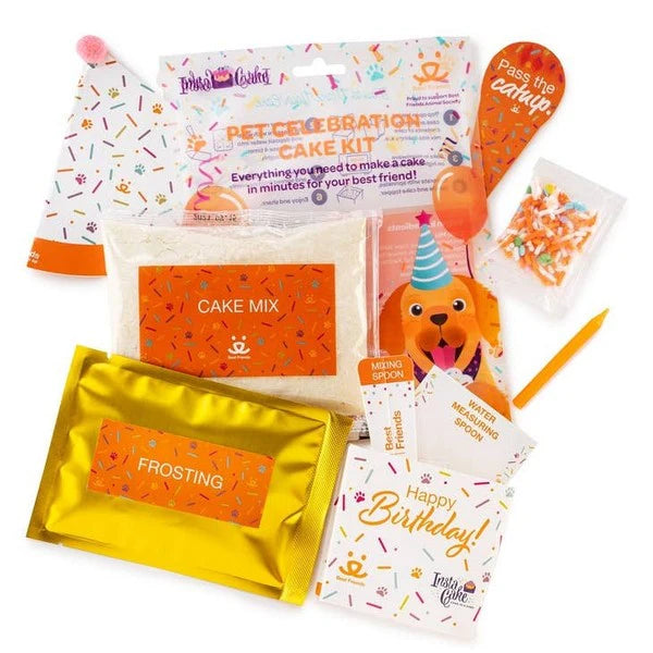Pet Celebration Cake Kit- Vanilla Flavor (vegan) - Ages 4+ (with Adult Supervision)