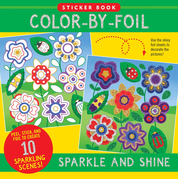 Colour-by-Foil Sparkle & Shine Sticker Book