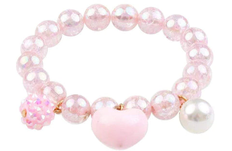 GP: Pink Heart Bobble Bracelet - Ages 3+
