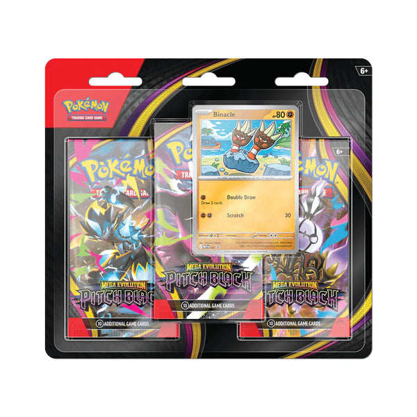 Pokémon TCG: Mega Evolution Pitch Black 3 Pack Blister Set