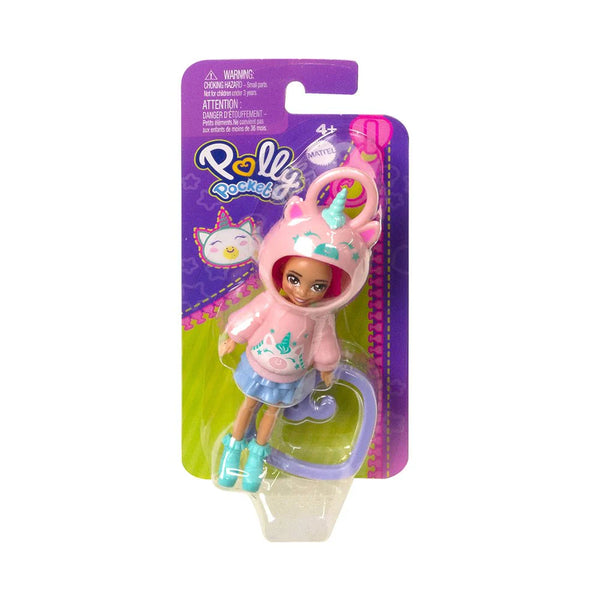 Polly Pocket Hoodie Buddies Travel Doll Bag Charm - Ages 4+