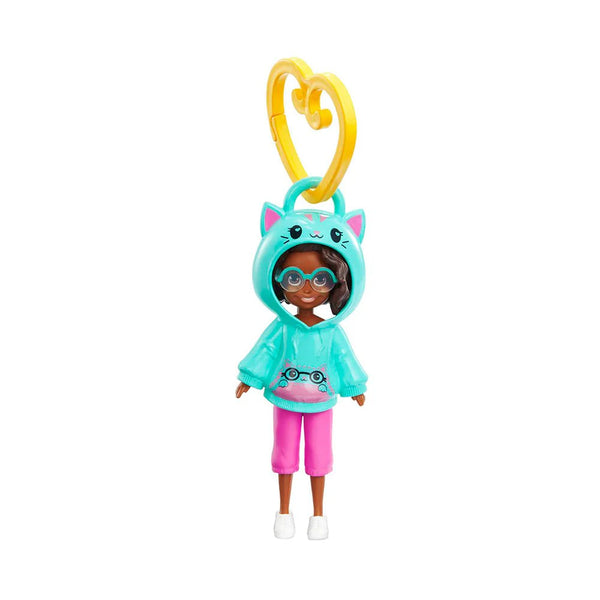 Polly Pocket Hoodie Buddies Travel Doll Bag Charm - Ages 4+