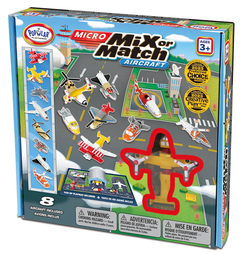 Micro Mix or Match: Vehicles Aircraft - Ages 3+