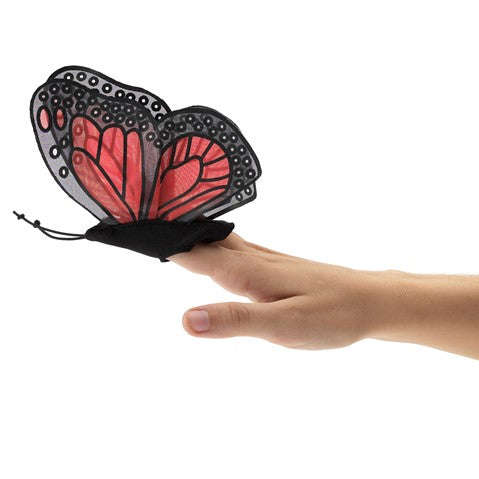 Folkmanis: Mini Monarch Finger Puppet  - Ages 3+