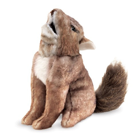 Folkmanis: Mini Coyote Finger Puppet - Ages 3+