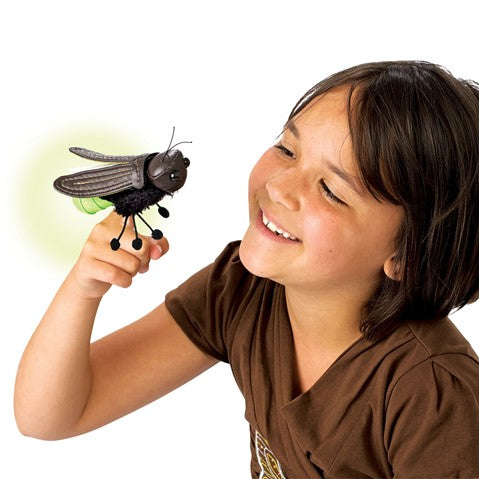 Folkmanis Mini Firefly Light-up Finger Puppet