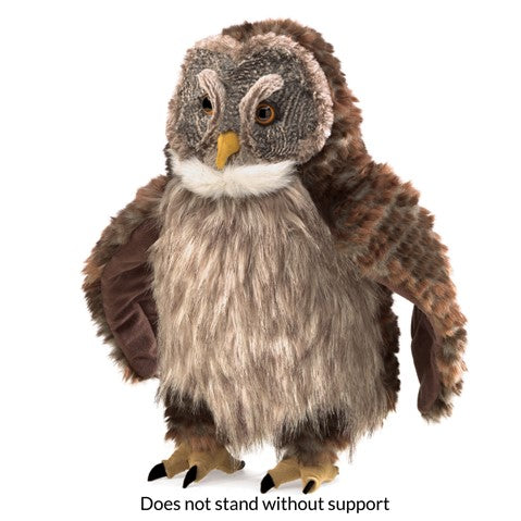 Folkmanis: Hooting Owl Puppet - Ages 3+