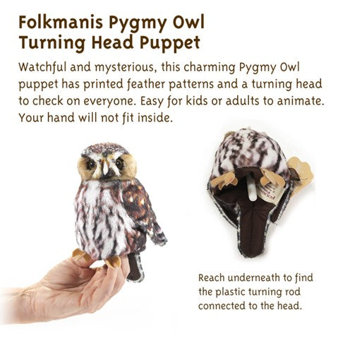 Folkmanis: Pygmy Owl Puppet - Ages 3+