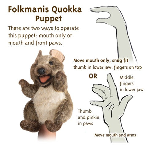 Folkmanis: Quokka Puppet - Ages 3+