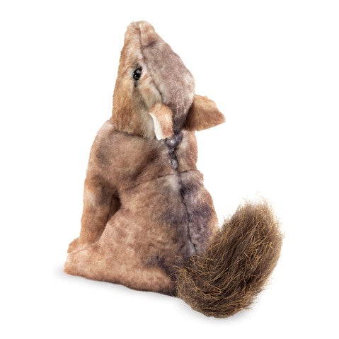 Folkmanis: Mini Coyote Finger Puppet - Ages 3+