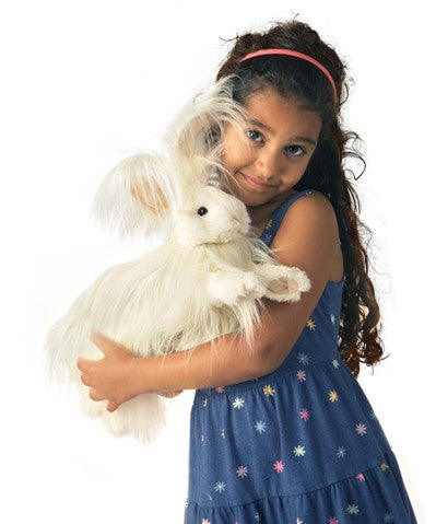 Folkmanis: Angora Rabbit Puppet - Ages 3+