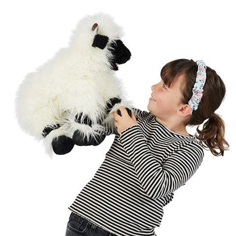 Folkmanis: Valais Blacknose Sheep Puppet - Ages 3+