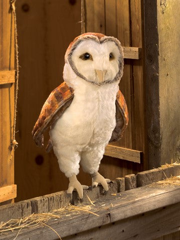 Folkmanis: Barn Owl Puppet- Retired - Ages 3+