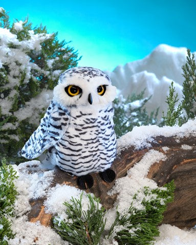 Folkmanis: Small Snowy Owl Puppet - Ages 3+