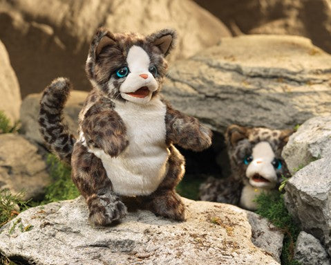 Folkmanis: Wildcat Kitten Puppet - Ages 3+