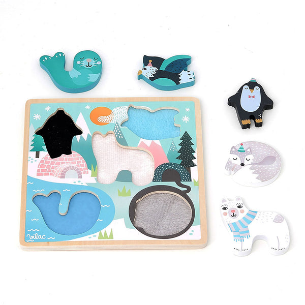 Vilac: Touch and Feel Puzzle Ice - Ages 18mths+