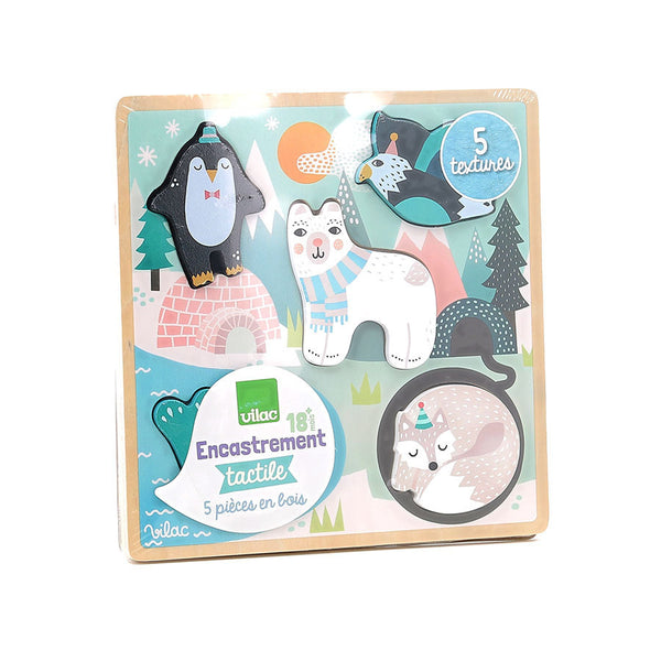Vilac: Touch and Feel Puzzle Ice - Ages 18mths+