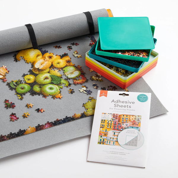1000 Piece Puzzle: Galison: Adhesive Glue Sheets for Preserving Puzzles - Ages 12+
