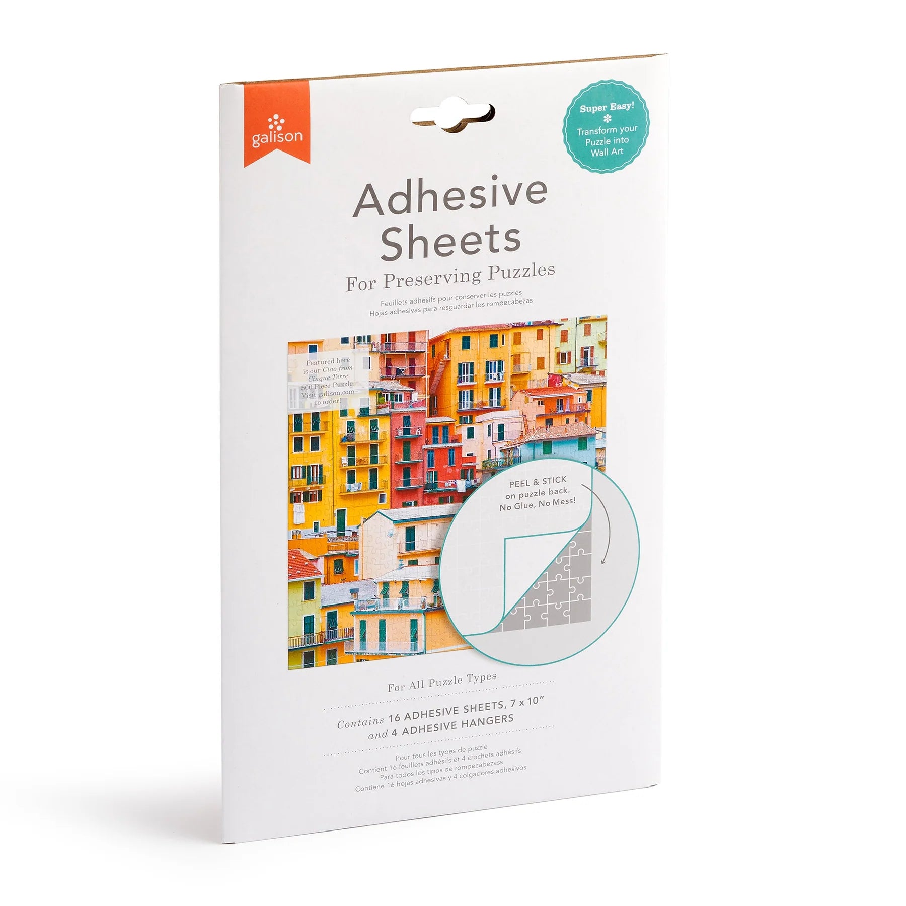 1000 Piece Puzzle: Galison: Adhesive Glue Sheets for Preserving Puzzles - Ages 12+