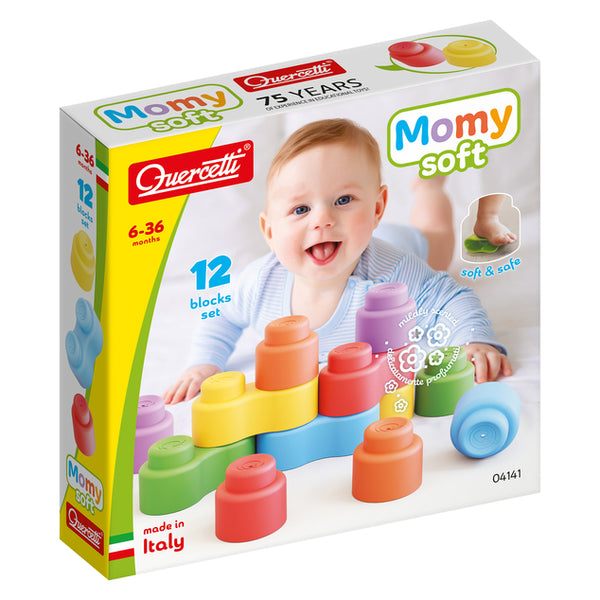 Quercetti: Momy Soft 12 Piece Set - Ages 6mths+