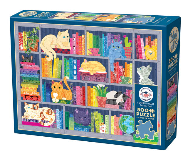 500 Piece Puzzle: Rainbow Cats - Ages 8+