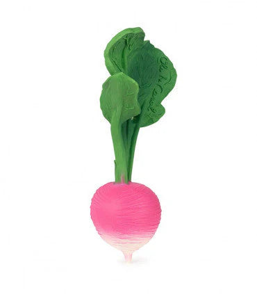 Oli & Carol: Ramona the Radish Natural Rubber Teether & Bath Toy - Ages 0+