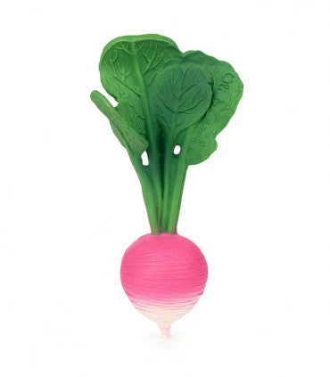 Oli & Carol: Ramona the Radish Natural Rubber Teether & Bath Toy - Ages 0+