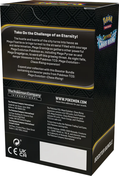 Pokémon ME04 Chaos Rising Booster Bundle 2 Waves