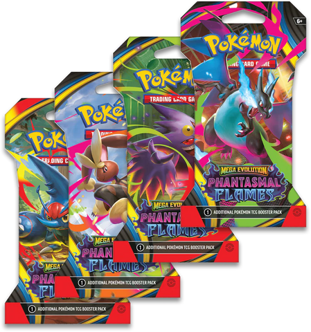 Pokémon TCG: Mega Evolution Phantasmal Flames Booster Blister Pack - Ages 6+