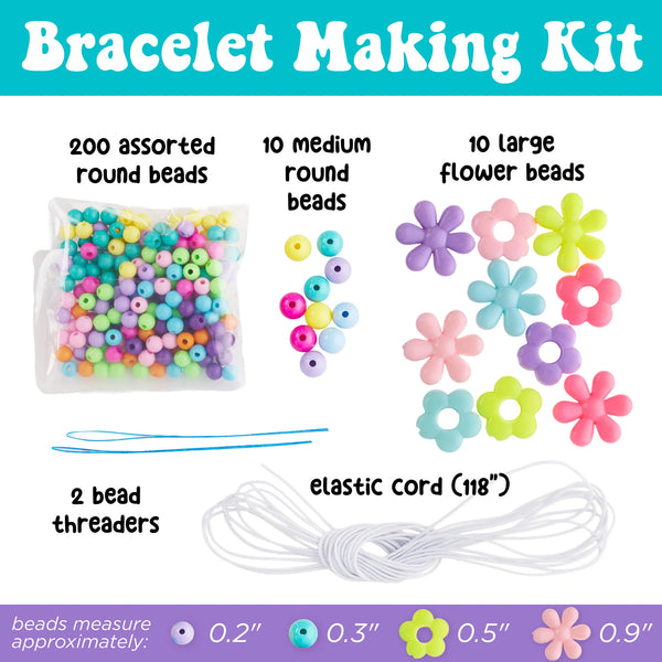 Creativity For Kids: Mini Kit Beaded Flower Bracelets - Ages 6+