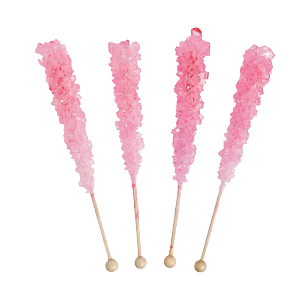Candy: Rock Candy on a Stick Pink - Cherry Flavour - Ages 3+