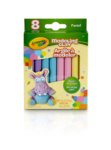 Modeling Clay: Pastel Colours, 8 Count - Ages 4+