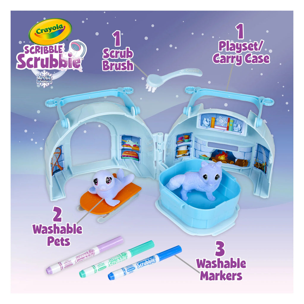 Crayola Scribble Scrubbie Pets, Vet Toy Playset, Gift for Kids