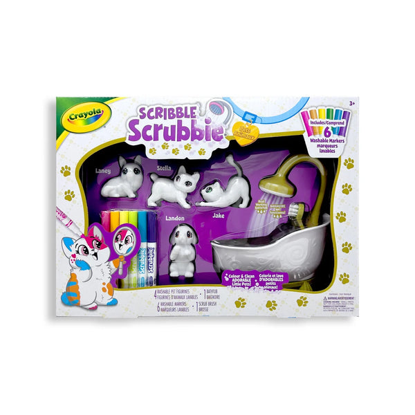 Crayola Scribble Scrubbie Pets Glam Kitties Playset