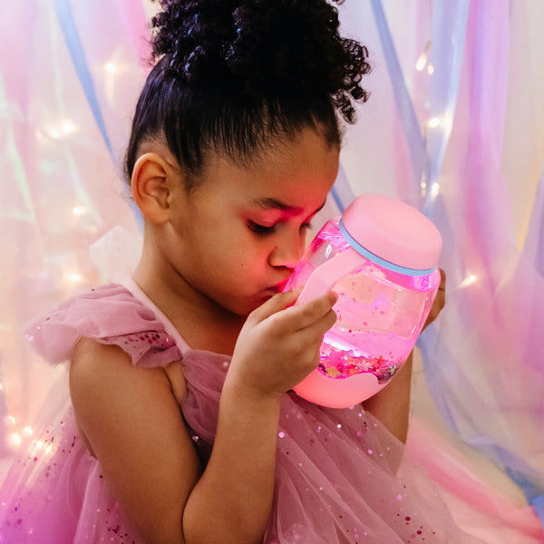 Glo Pals: Sensory Light-up Play Jar Bubblegum - Ages 18mths+