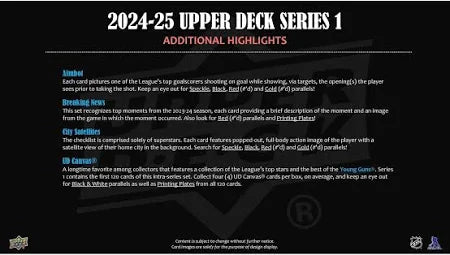 Upper Deck Series One Hockey Starter Set 2024/2025