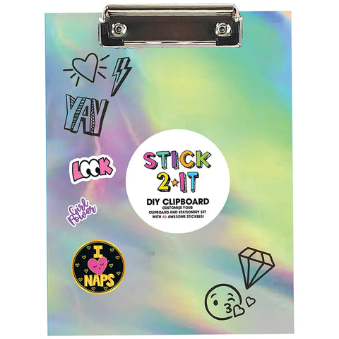Silver Holographic Clipboard Set - Ages 6+