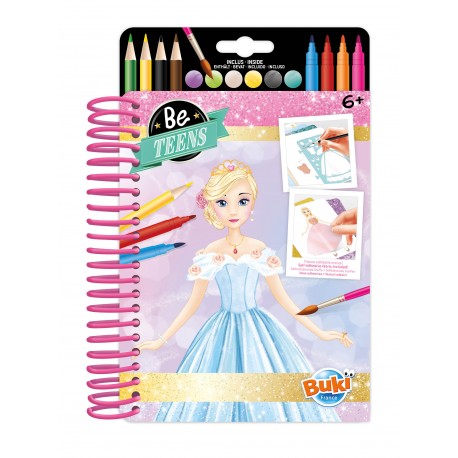 Be Teens: Princess Dresses Fashion Sketchbook - Ages 6+