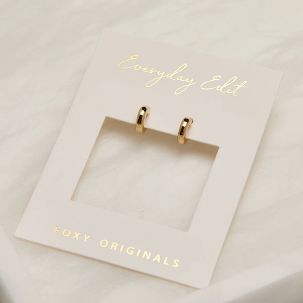 Earrings: Petit Hoops - Gold or Silver