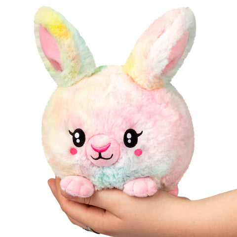 Squishable: Snackers Fluffy Bunny Pastel Tie Dye - Ages 3+