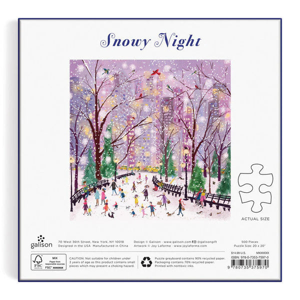 500 Pieces: Snowy Night - Ages 8+