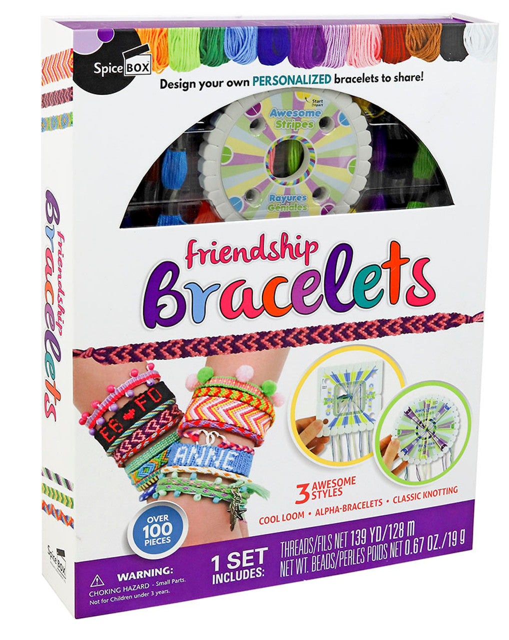 Friendship Bracelet Kit with Alphabet Beads, Floss, String & Bracelet  Charms - Arts and Crafts for Kids Ages 8-12 - String Braclet Making  Supplies - Jewelry Making Kit and Gift Ideas 4