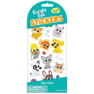 Stickers: Googly Eyes Silly Pets - Ages 3+