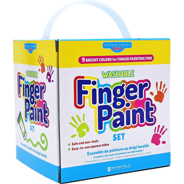 Studio Series Junior: Washable Finger Paint, Set of 9 - Ages 3+